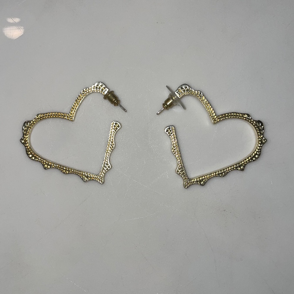 Sophee Heart Hoop Earrings